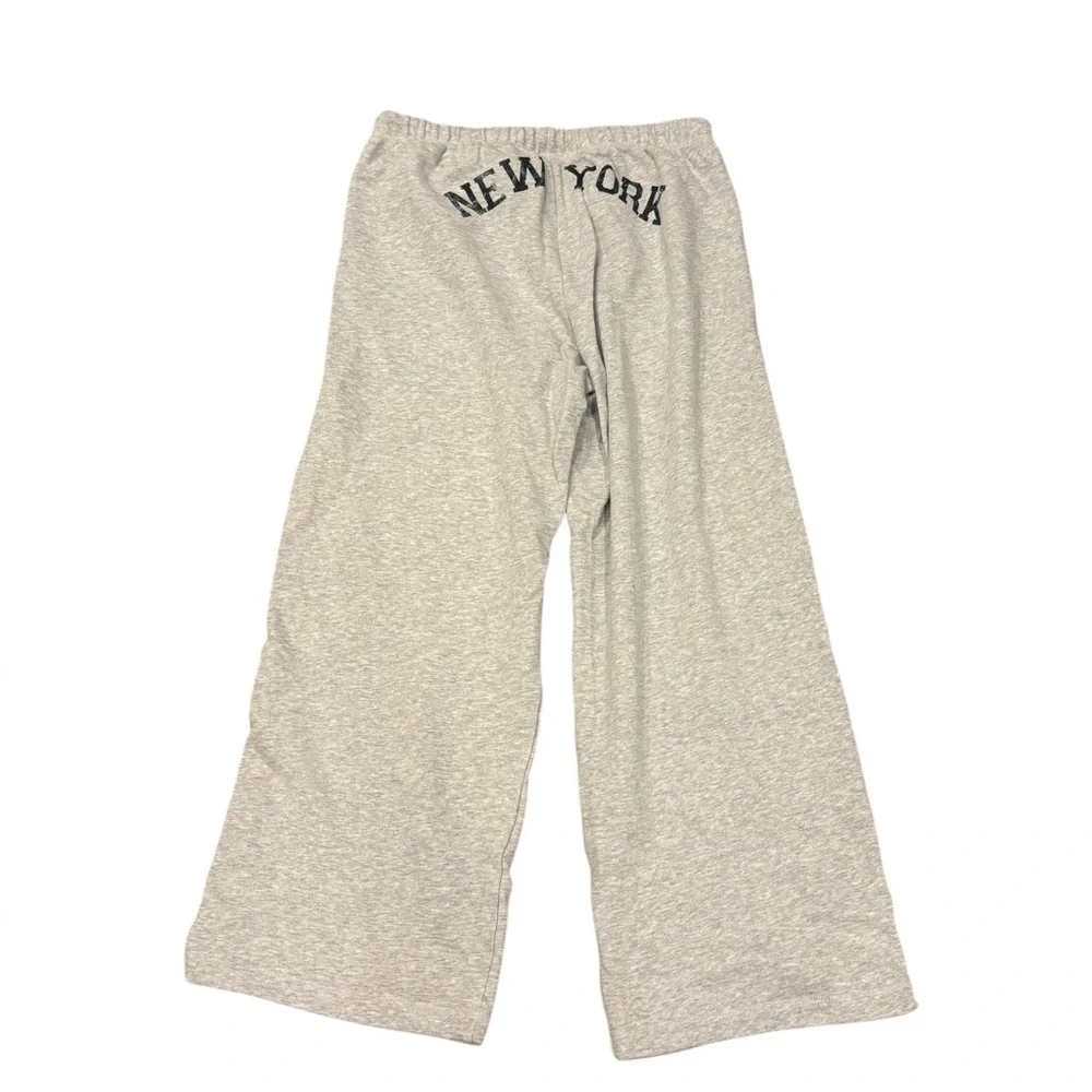 NWT FOREVER21 Women’s Flare Sweatpants Lounge Pants New York City Gray Size 1X
